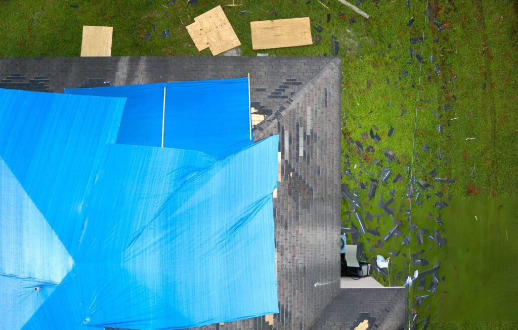 heavy duty tarps on construction