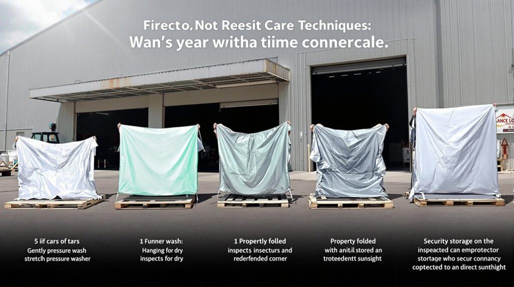 maintenance tips for commercial tarps